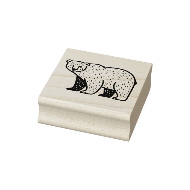 Polar Bear Rubber Stamp (Stamp)