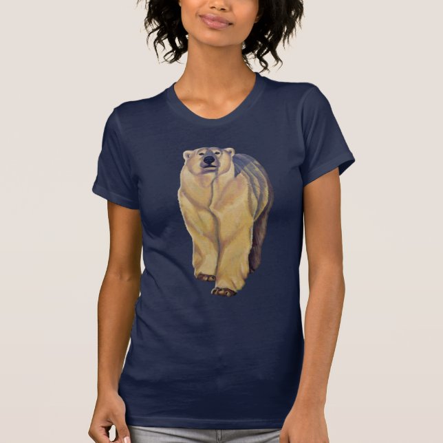 Polar Bear Shirts Polar Bear Art Lady's Shirts (Front)