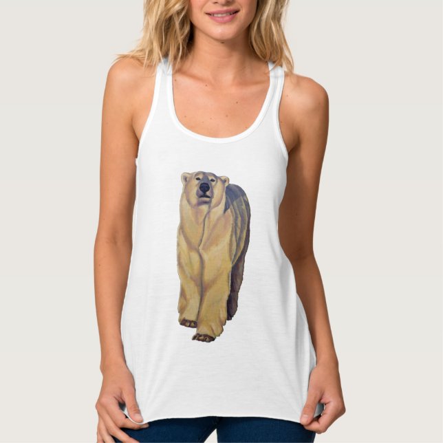 Polar Bear Shirts Polar Bear Art Lady's Tank Top (Front)
