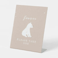 Polar Bear Snow Girl Baby Shower Favours