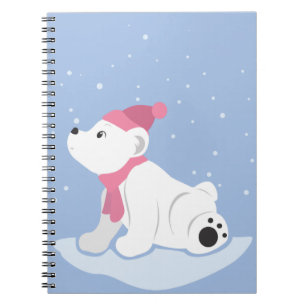 Polar Bear Spiral Notebook