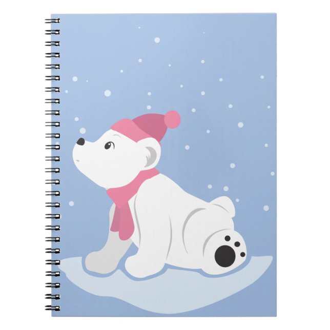 Polar Bear Spiral Notebook (Front)