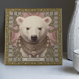 Polar Bear Spirit-Animal Carpetpunk Altarpiece Tile