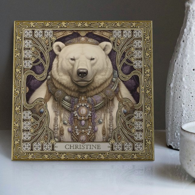 Polar Bear Spirit-Animal Carpetpunk Altarpiece Tile (Creator Uploaded)