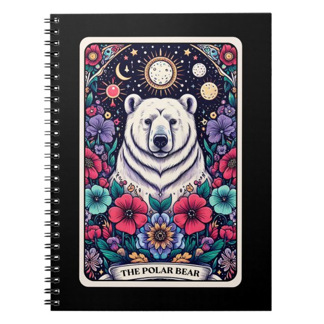 Polar Bear Spirit Tarot Card Notebook (Front)