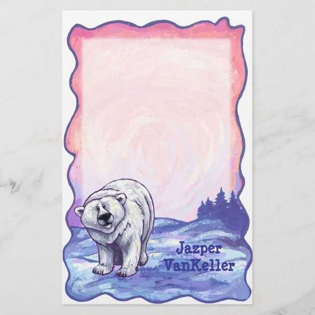 Polar Bear Stationery (Front)