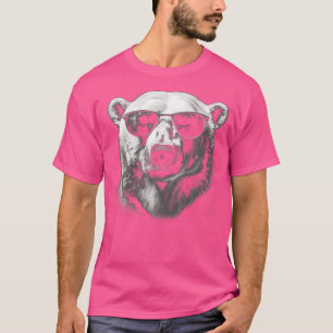 Polar Bear Sunglasses Wild Animal Art Animal Polar T-Shirt