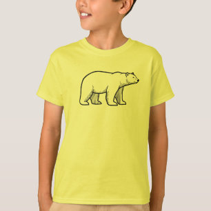 Polar Bear T-Shirt – Minimalist Animal design