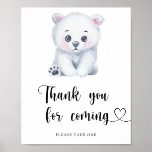 Polar bear - Thank you for coming  Poster