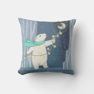 Polar Bear & the Moon Cushion