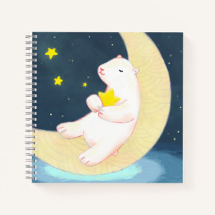 Polar Bear, the Moon & Stars Notebook
