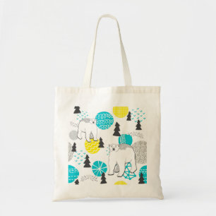 Polar bear tote bag