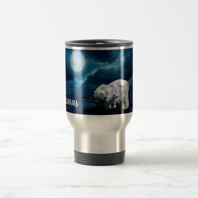Polar Bear  Travel Mug (Center)