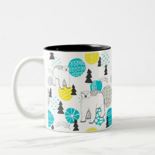 Polar bear Two-Tone coffee mug