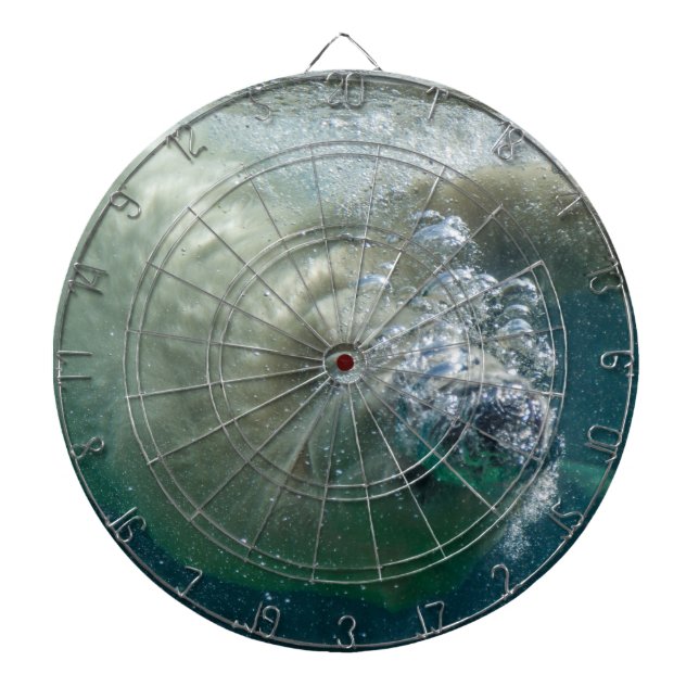 Polar bear underwater dartboard (Front)