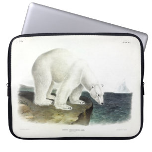 Polar Bear (Ursus Maritimus), Audubon's Quadrupeds Laptop Sleeve