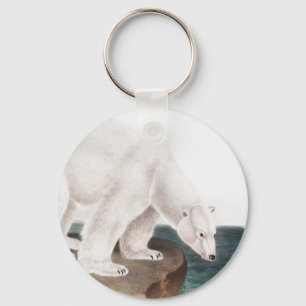 Polar Bear (Ursus maritimus) Illustration Key Ring
