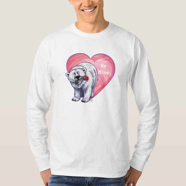Polar Bear Valentine's Day T-Shirt (Front)