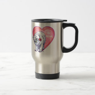 Polar Bear Valentine's Day Travel Mug