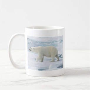 Polar bear walking, Norway Coffee Mug
