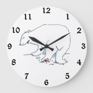 Polar Bear wall clock