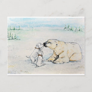 Polar Bear Westies Postcard