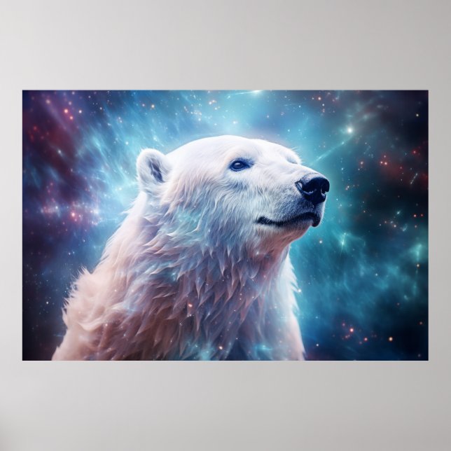 Polar Bear Wild Animal Majestic Wilderness Art Poster (Front)