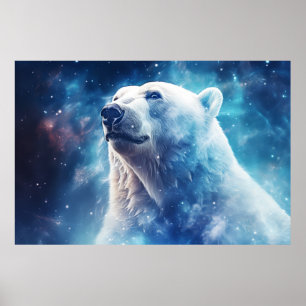 Polar Bear Wild Animal Majestic Wilderness Art Poster