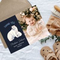 Polar Bear Winter Baby Shower Thank You