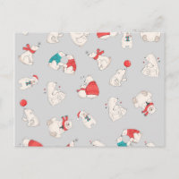 Polar Bear Winter Christmas Holiday Illustrations