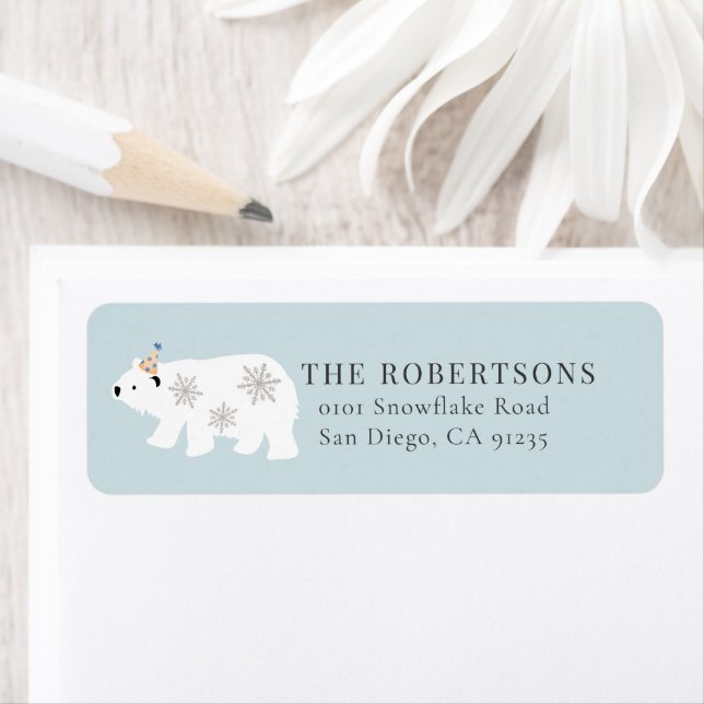 Polar Bear Winter Wonderland Blue (Insitu)