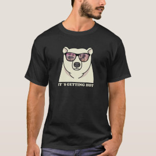 Polar Bear With Sunglasses Climate Change Global W T-Shirt