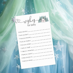 Polar Bear Woodland Baby Shower Wishes For Baby