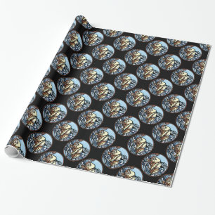 Polar Bear Wrapping Paper Tribal Art Gift Paper