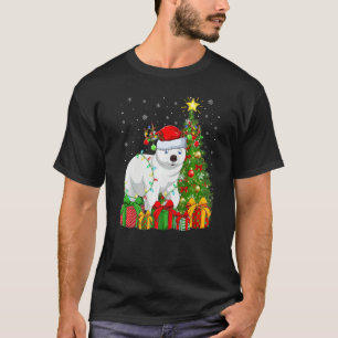 Polar Bear  Xmas Lights Santa Polar Bear Christmas T-Shirt