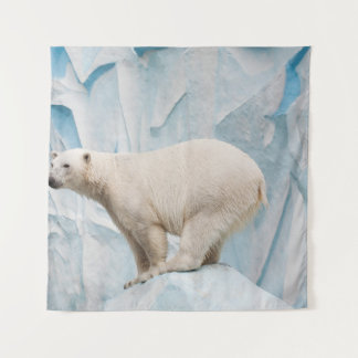 Polar Bear: Zoo Habitat Glimpse Tapestry