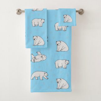 Polar Bears Bath Towel Set