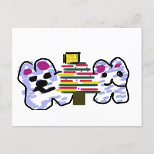 Polar bears Christmas Postcard