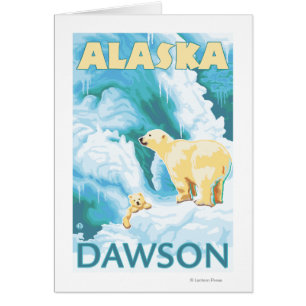 Polar Bears & Cub - Dawson, Alaska