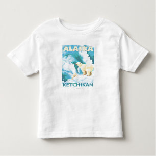 Polar Bears & Cub - Ketchikan, Alaska Toddler T-Shirt