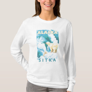 Polar Bears & Cub - Sitka, Alaska T-Shirt
