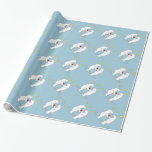 Polar Bears giving Heart and Yellow Stars Wrapping Paper<br><div class="desc">This product line features two cute polar bears giving each other a red heart with yellow stars in the sky. Perfect design for Christmas, Hanukkah, Valentine's Day, an anniversary and a wedding as it's all about love! Background colour is easily customised and text can be easily added or changed to...</div>