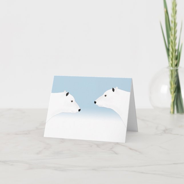 Polar Bears Greeting Card (Front)