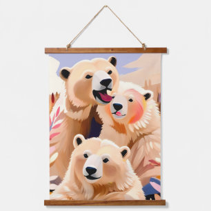Polar Bears Hanging Tapestry