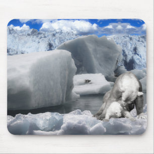 Polar bears mouse pad