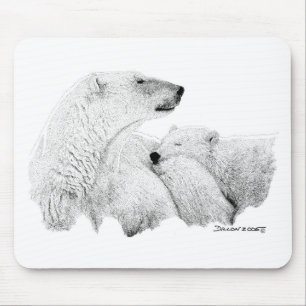 Polar Bears Mouse Pad