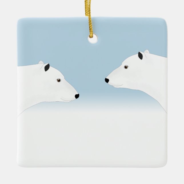 Polar Bears Ornament (Front)