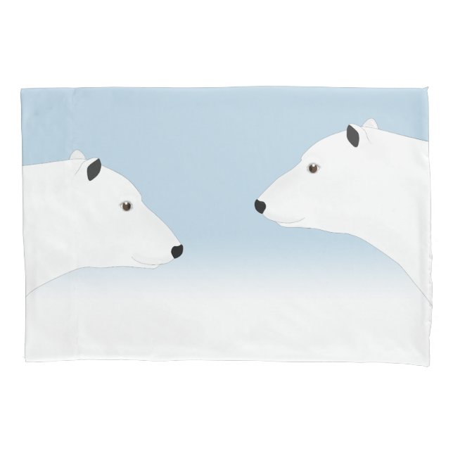 Polar Bears Pillowcase (Front)