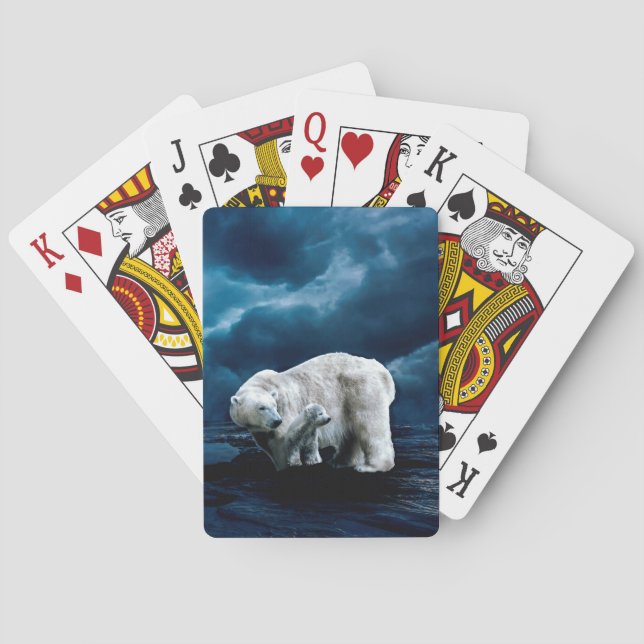 Polar Bears Playing Cards (Back)