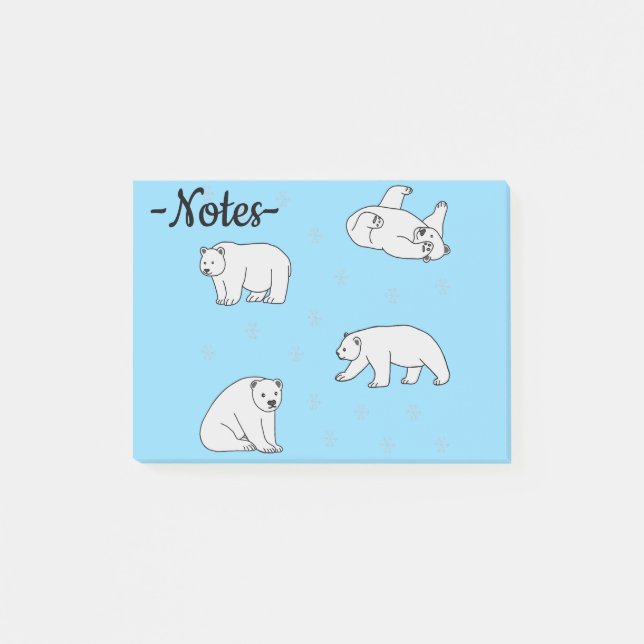 Polar Bears Post-it Notes (Front)